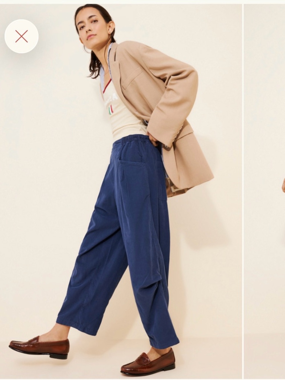 We The Free nice choice corduroy Wide-Leg Pants in Navy